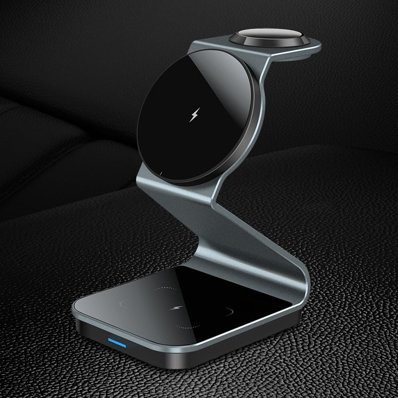 Desktop Vertical Three-in-one Wireless Charger