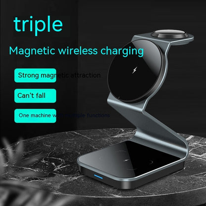 Desktop Vertical Three-in-one Wireless Charger