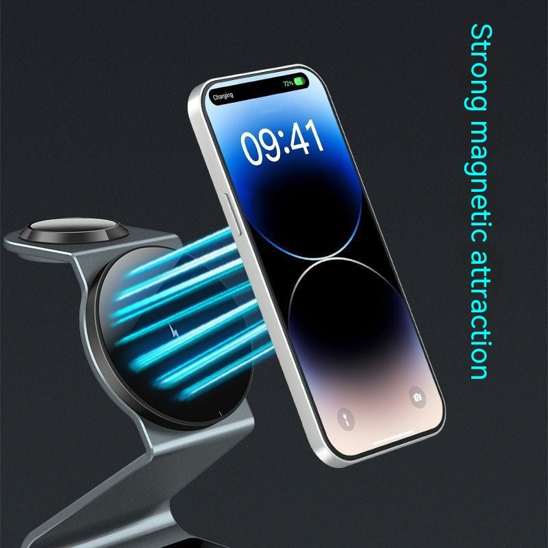 Desktop Vertical Three-in-one Wireless Charger